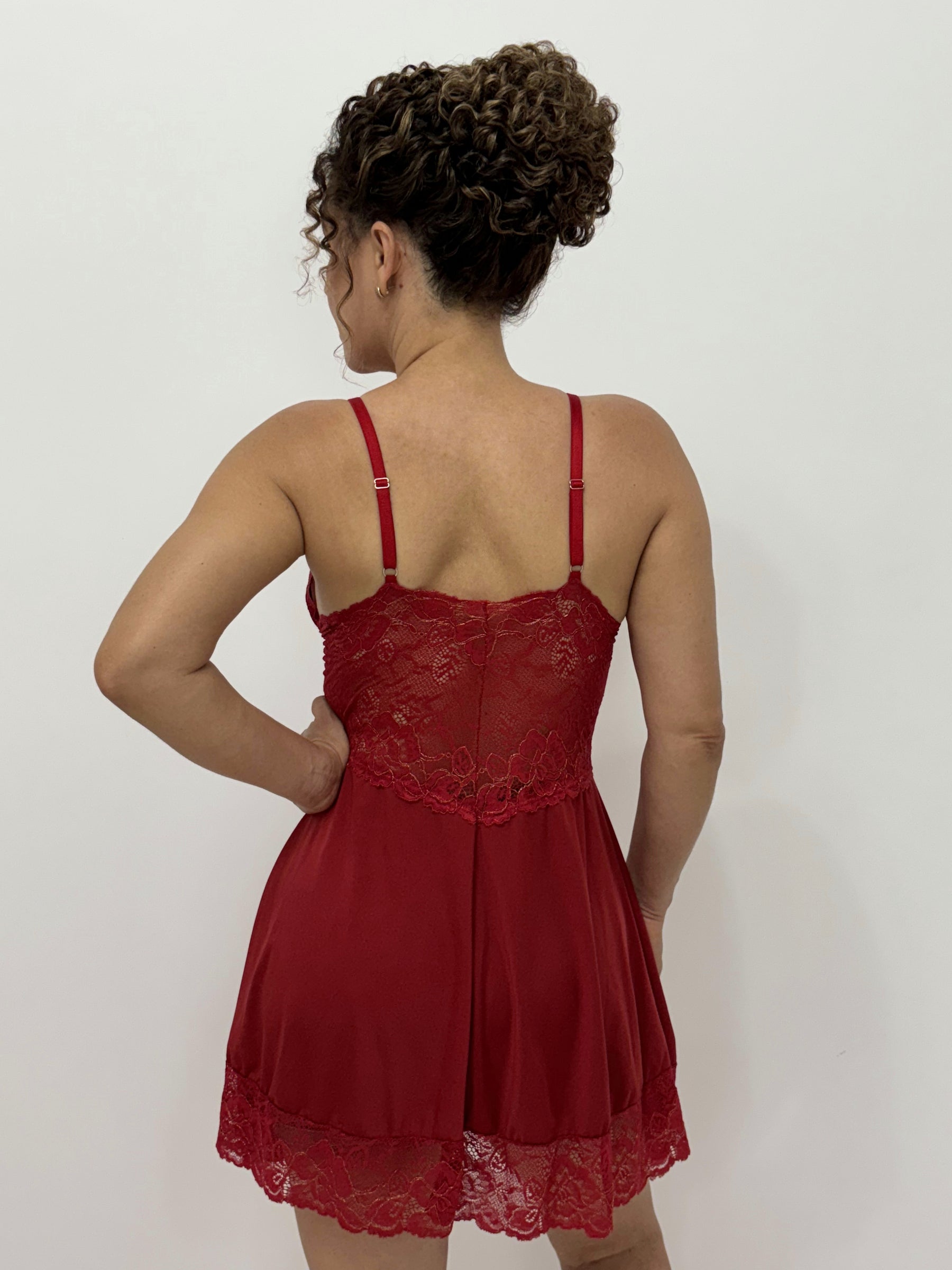 CAMISOLA VERMELHO/DOURADO