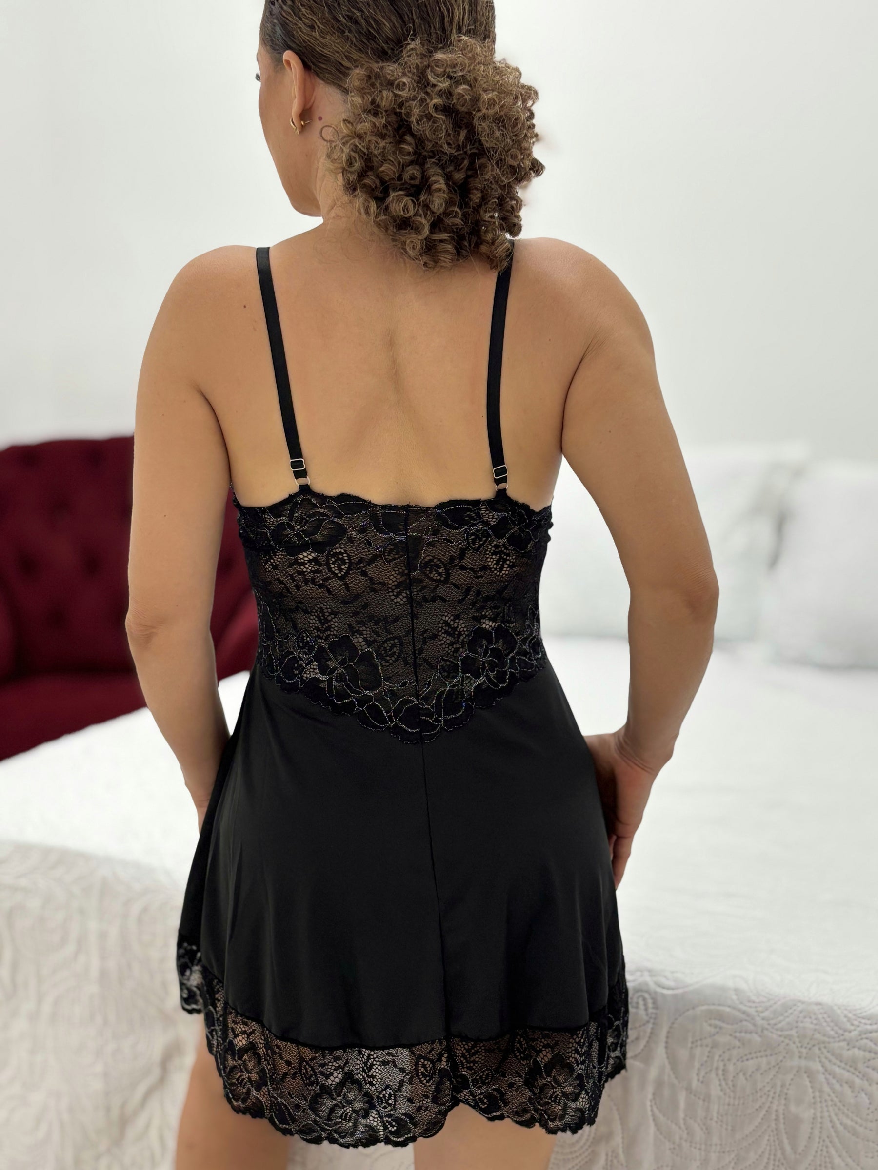 CAMISOLA PRETO/PRATA