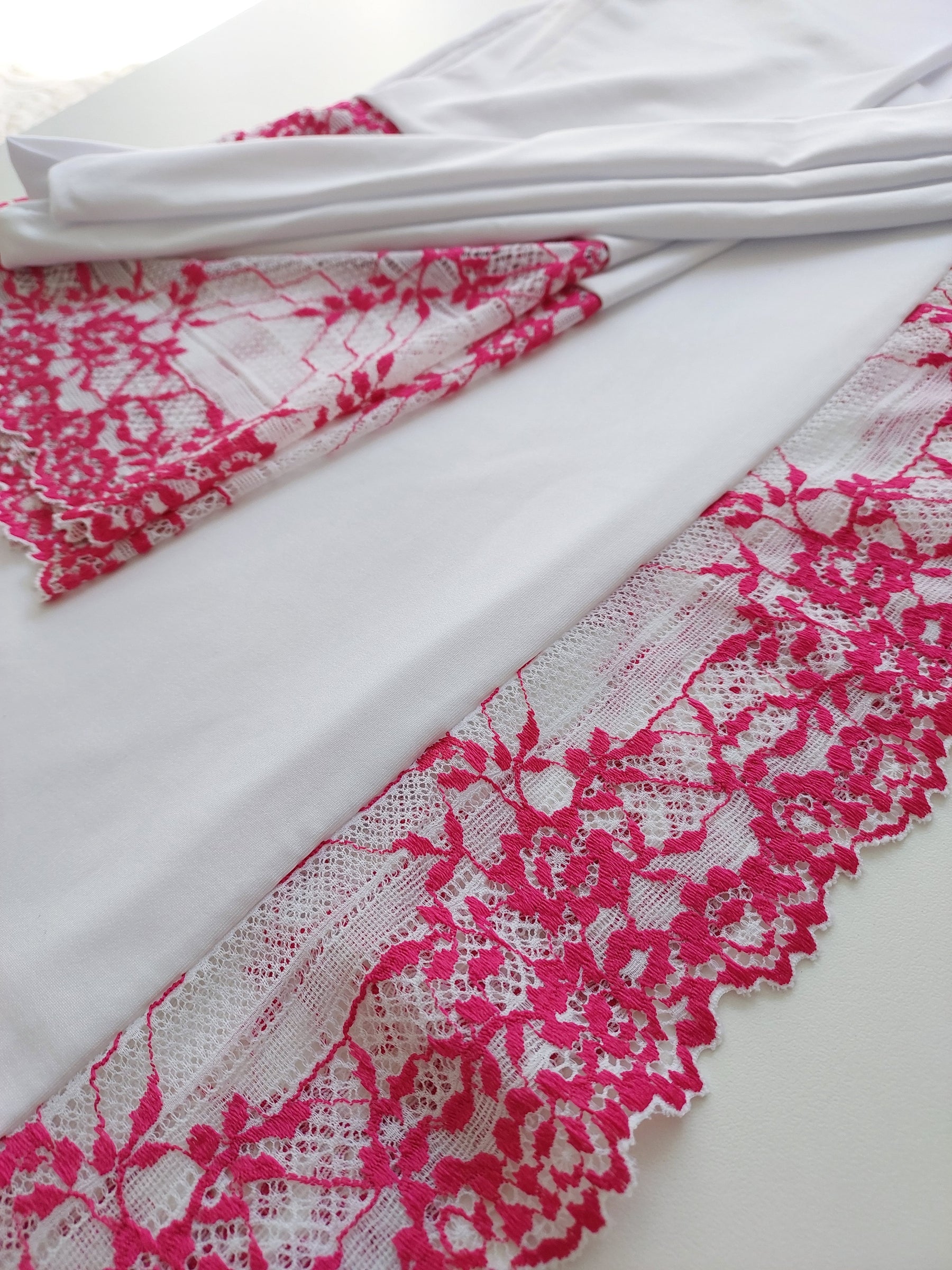 ROBE LUXO BRANCO/PINK