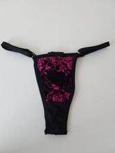 CALCINHA FIO DE REGULAGEM PRETO/PINK