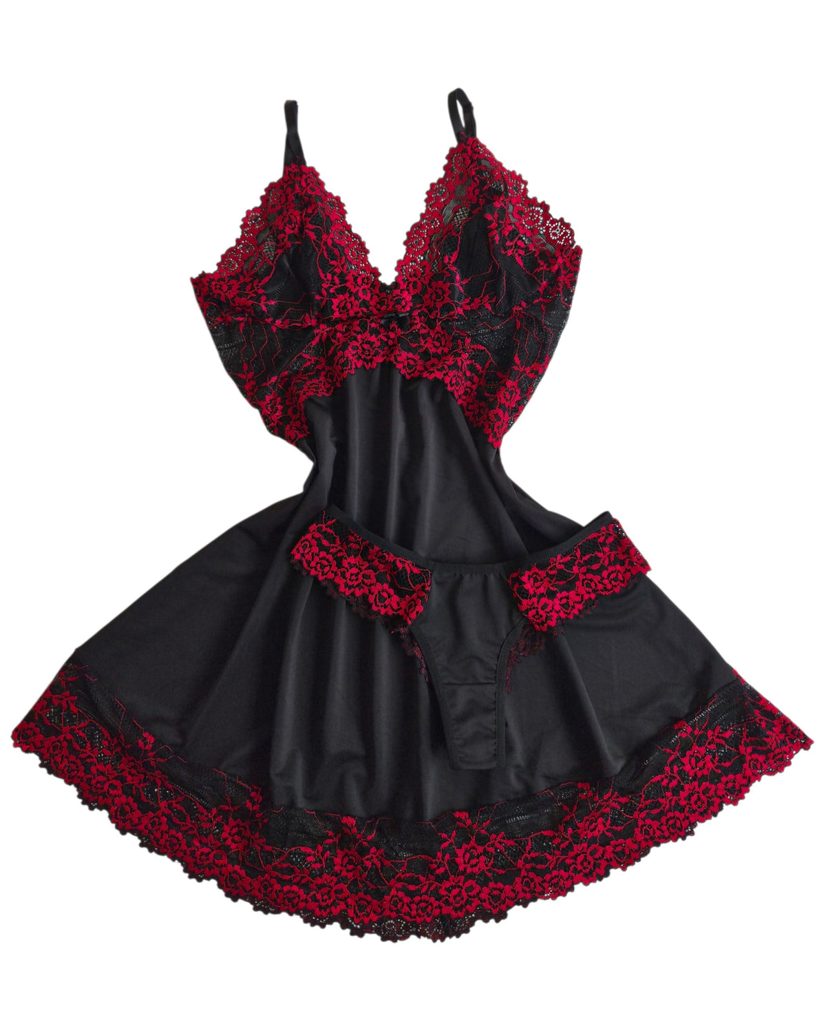 CAMISOLA PRETO/VERMELHO