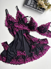 CAMISOLA LUXO E CONJUNTO DE LINGERIE PRETO/INVEJA