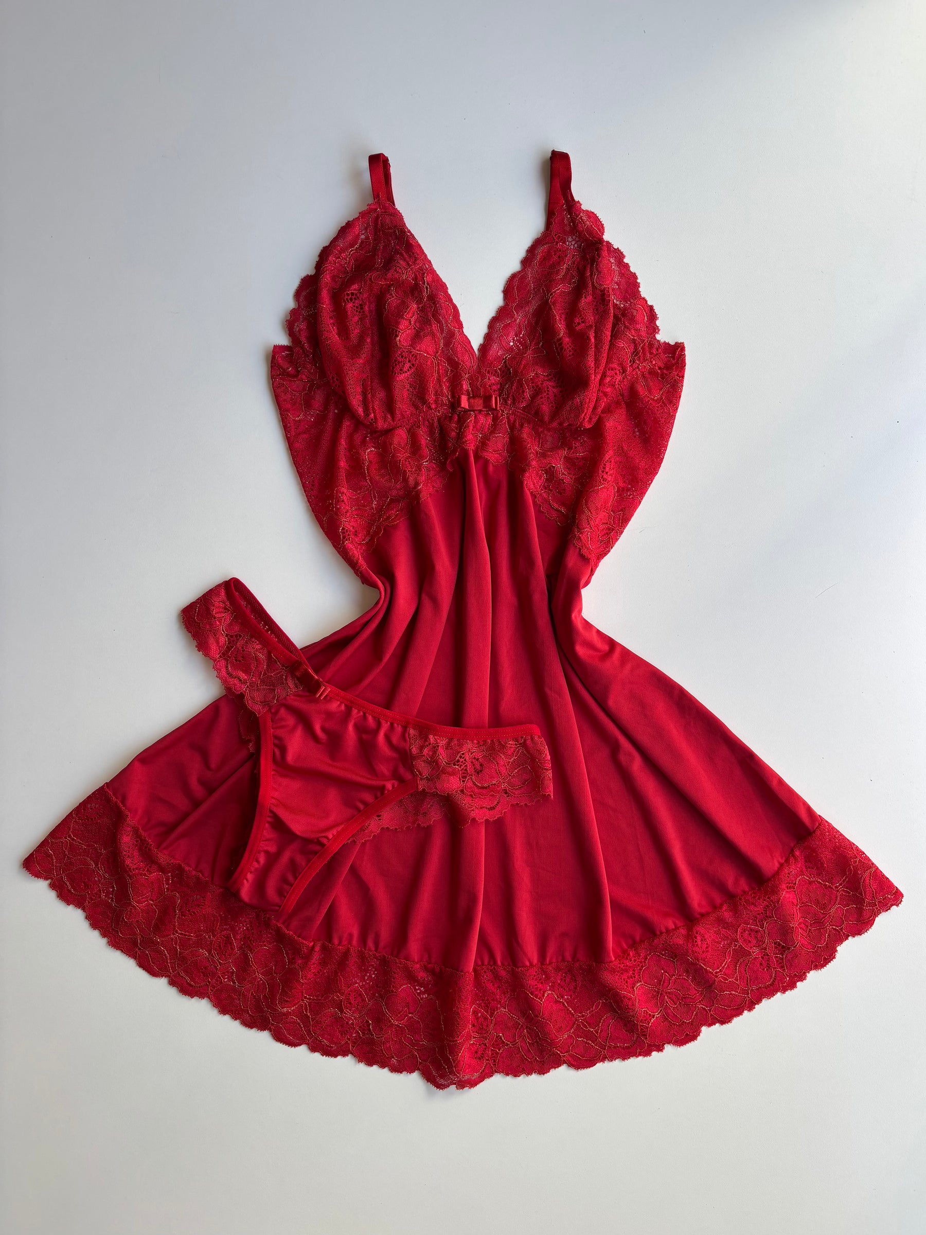 CAMISOLA VERMELHO/DOURADO