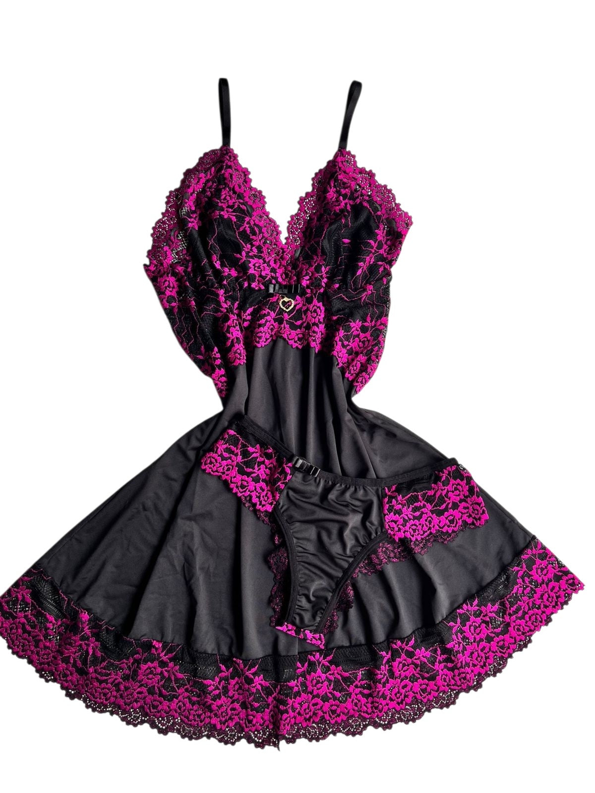 CAMISOLA PRETO/PINK