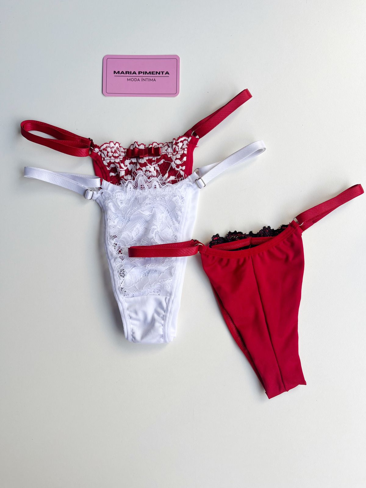 KIT 3 CALCINHAS FIO DE REGULAGEM CORES SORTIDAS