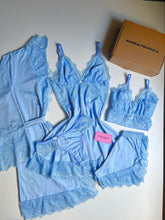 CONJUNTO ESPECIAL ROBE, CAMISOLA E BABY DOLL AZUL