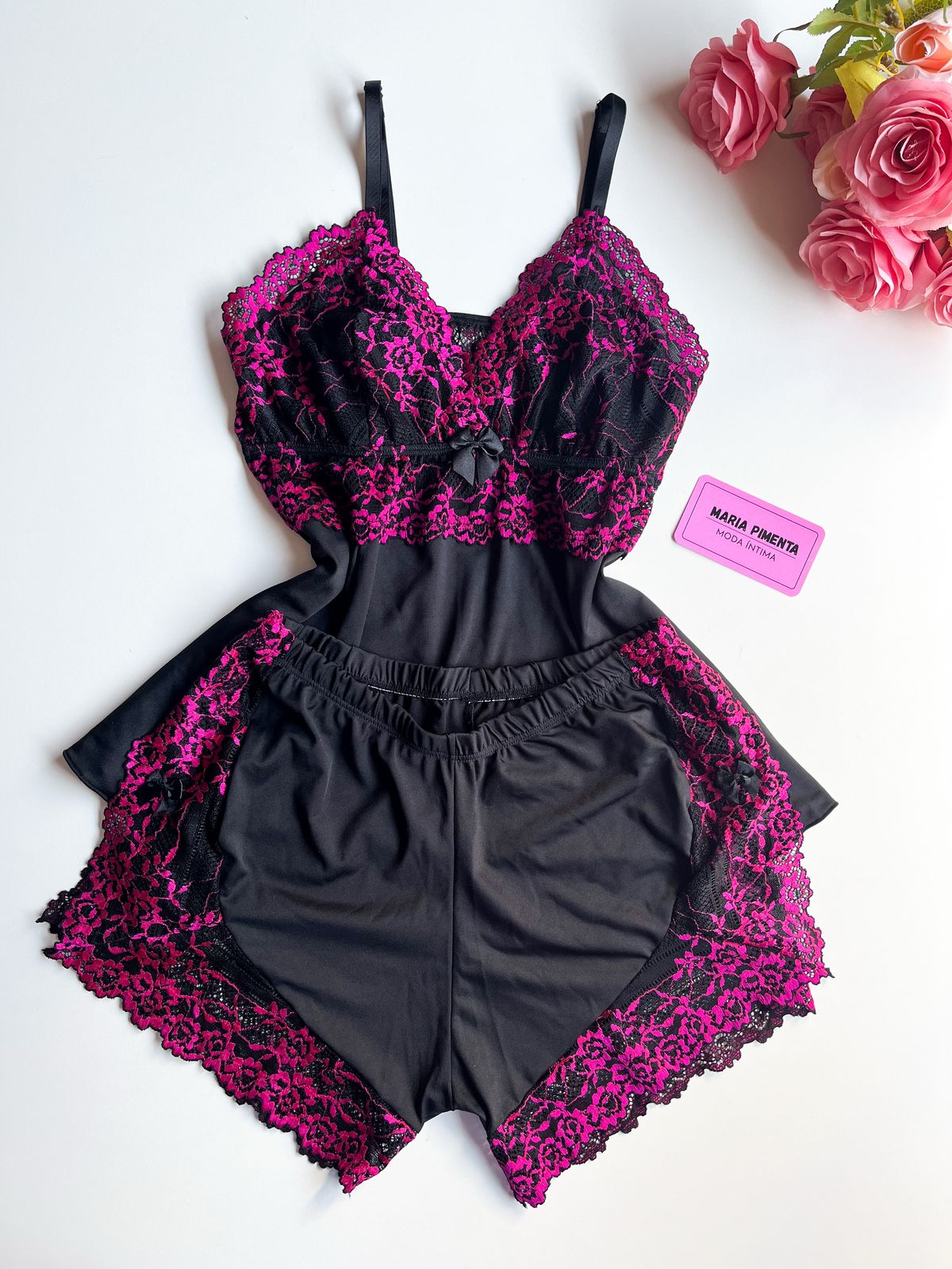 BABY DOLL PRETO/PINK