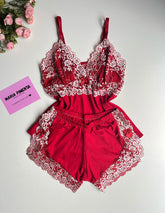 BABY DOLL VERMELHO/BRANCO