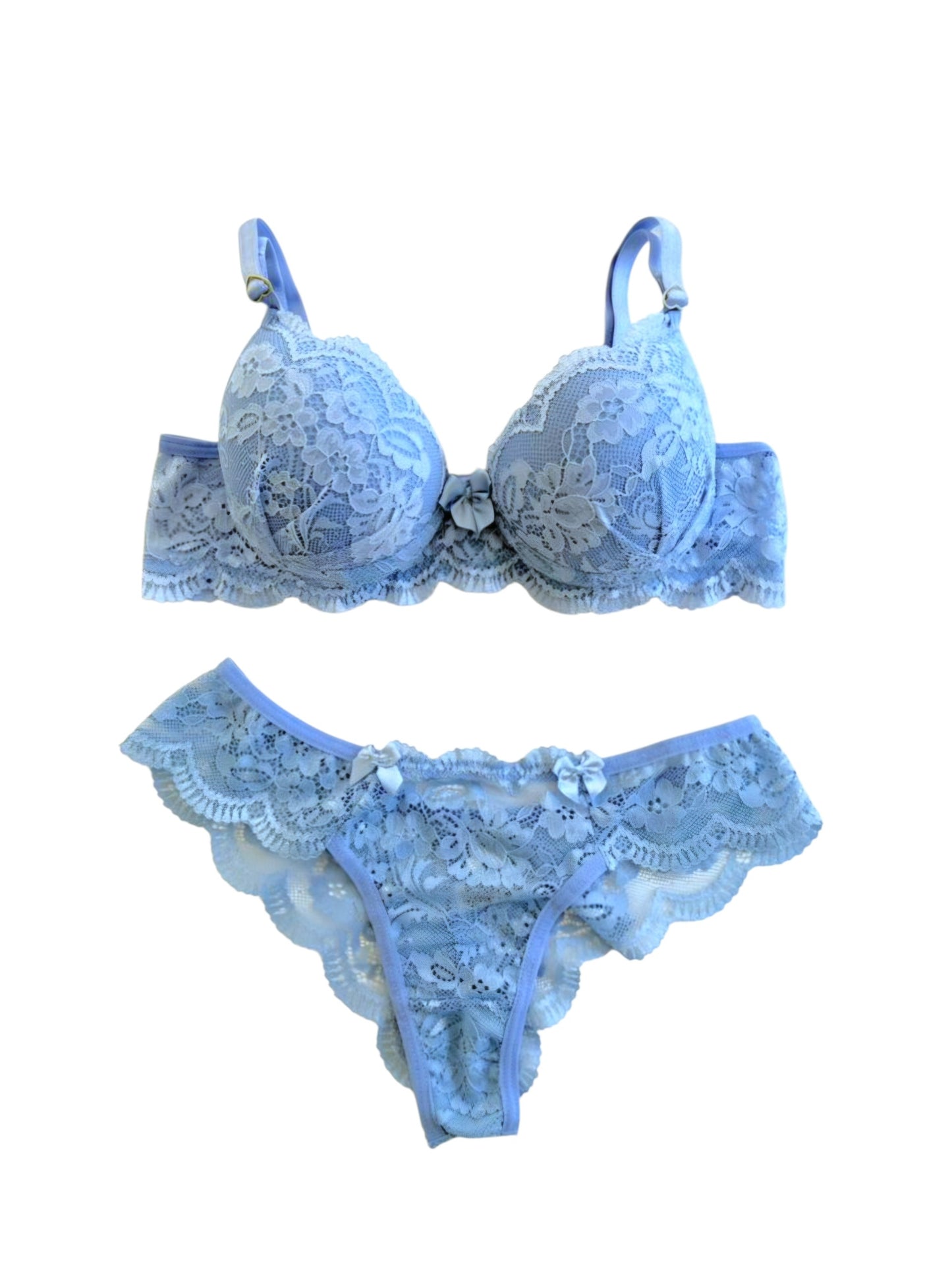 CONJUNTO DE LINGERIE AZUL CLARO