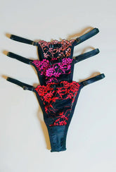 KIT 3 CALCINHAS FIO DE REGULAGEM PRETO