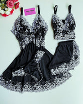 CONJUNTO ESPECIAL LUXO PRETO/BRANCO