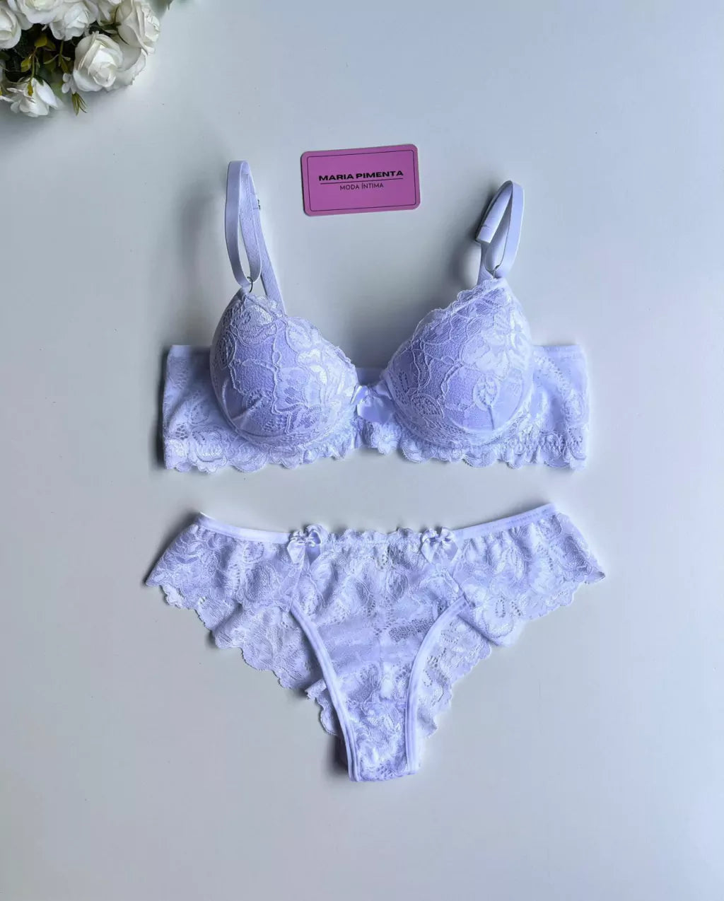 CONJUNTO DE LINGERIE BRANCO
