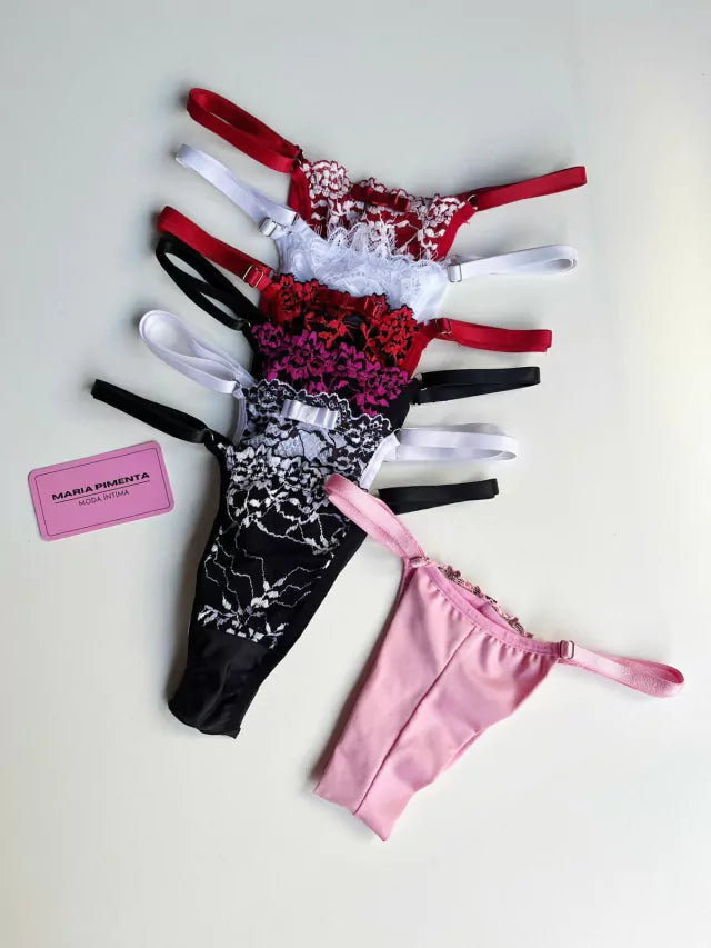 KIT 7 CACINHAS FIO DE REGULAGEM