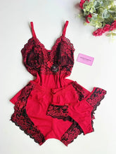 BABY DOLL VERMELHO COM CALCINHA