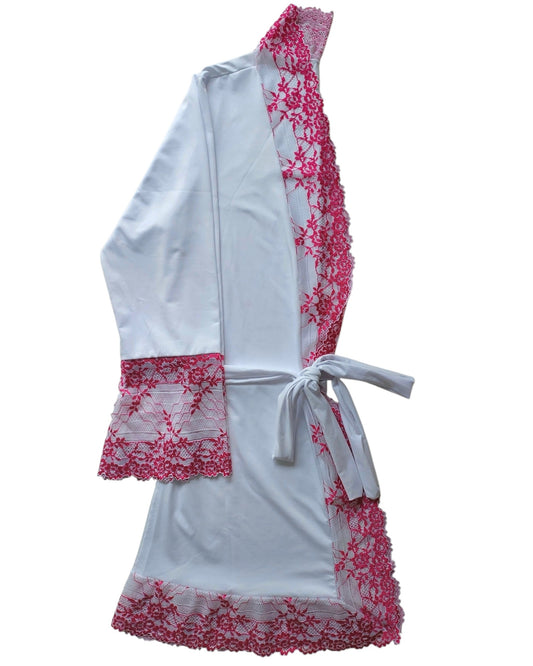 ROBE LUXO BRANCO/PINK