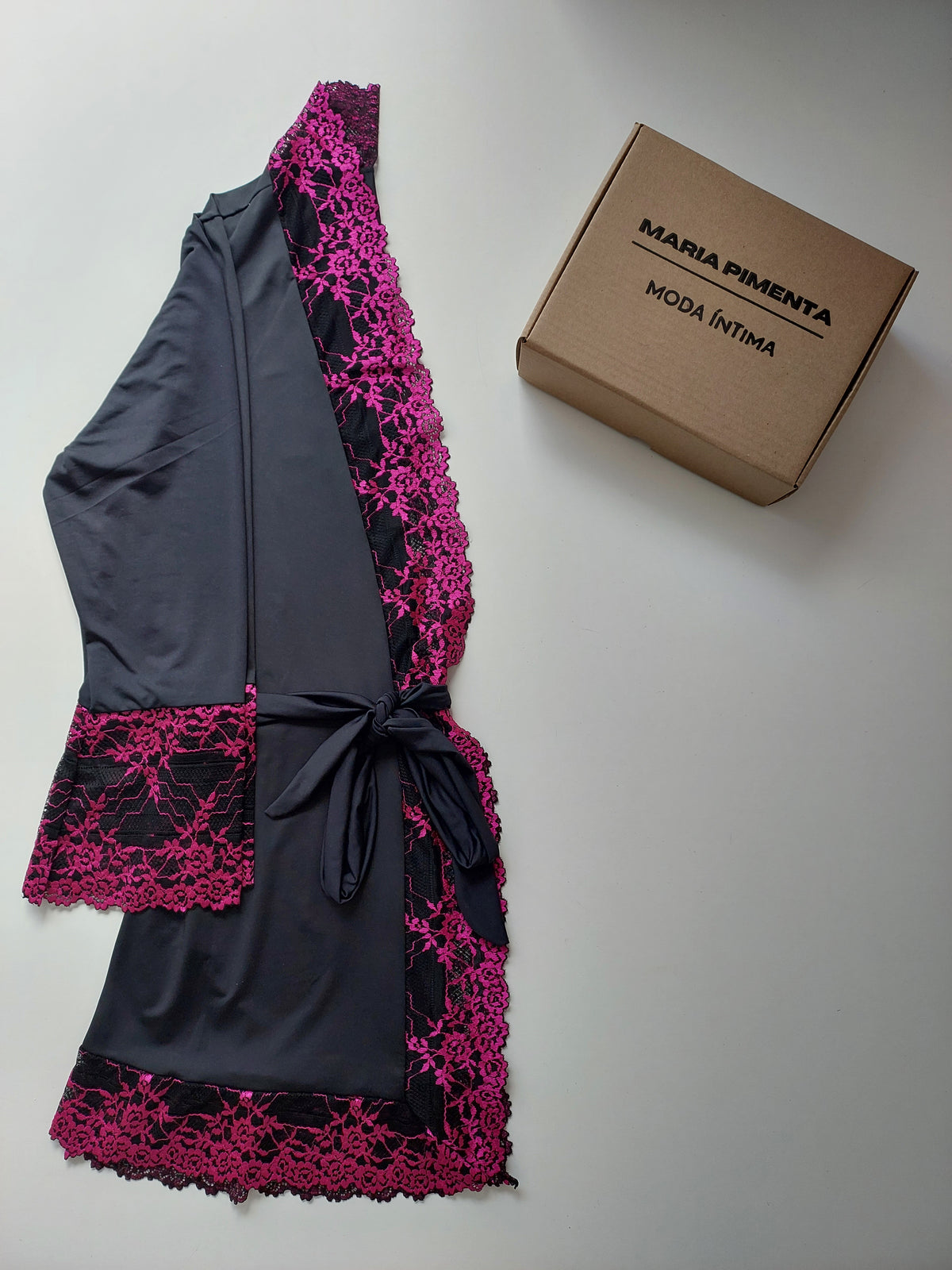 ROBE LUXO PRETO/PINK