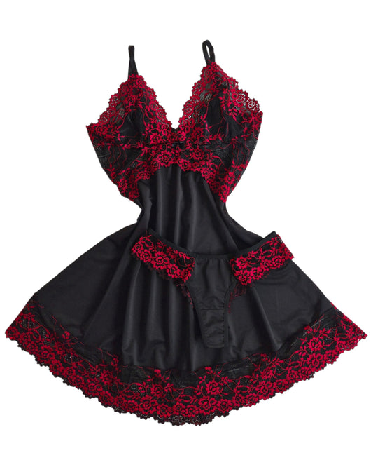 CAMISOLA PRETO/VERMELHO