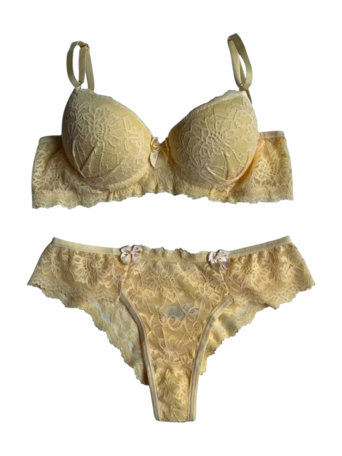 CONJUNTO DE LINGERIE AMARELO