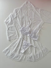 CONJUNTO LOVE ROBE E LINGERIE BRANCO