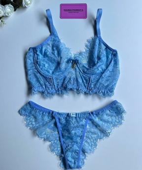 CAMISOLA LUXO E CONJUNTO PAIXÃO AZUL