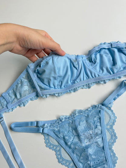 CONJUNTO JASMINE AZUL CLARO