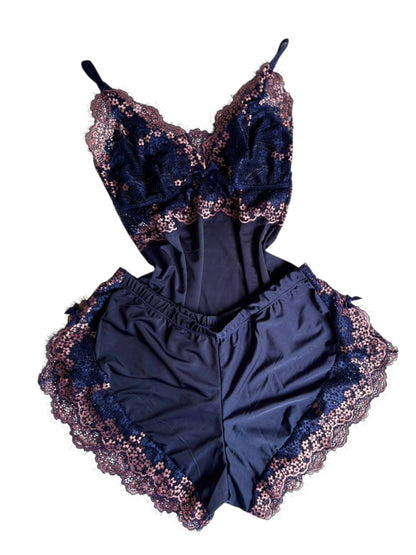 BABY DOLL AZUL MARINHO/ROSE