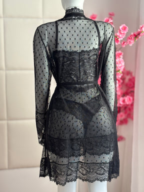 CONJUNTO CORAÇÕES PRETO