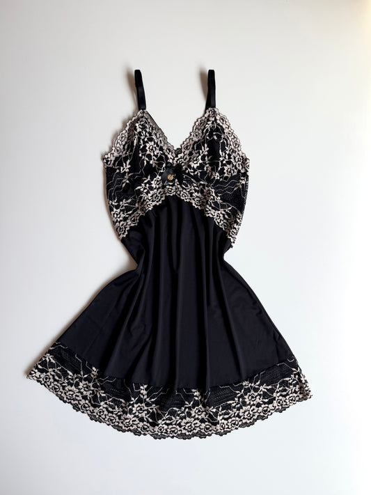 CAMISOLA PRETO/NUDE