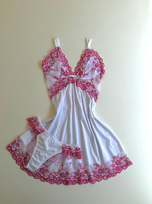 CAMISOLA BRANCO/PINK