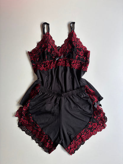 BABY DOLL PRETO/VERMELHO