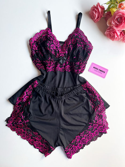 BABY DOLL PRETO/PINK