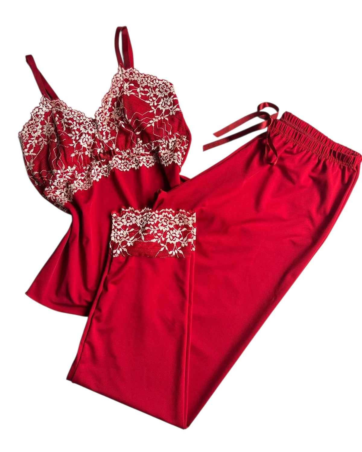 PIJAMA LUXO VERMELHO/BRANCO