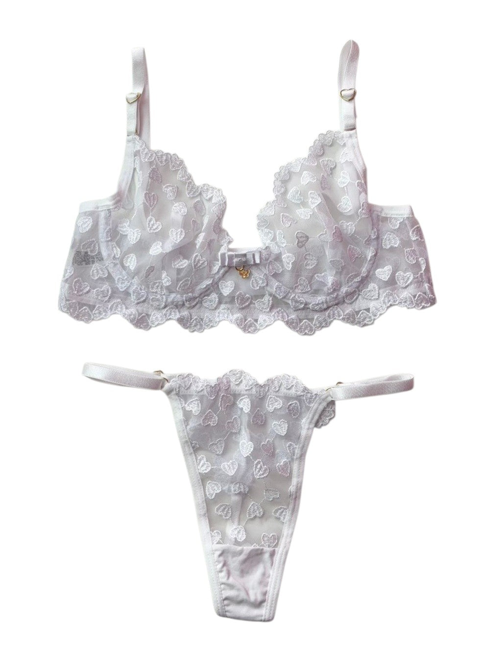 CONJUNTO EM TULE BRANCO
