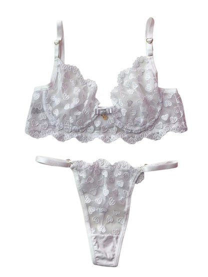 CONJUNTO EM TULE BRANCO