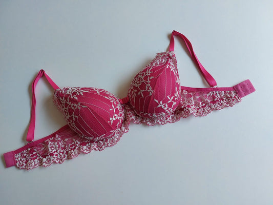SUTIÃ PINK COM BRANCO