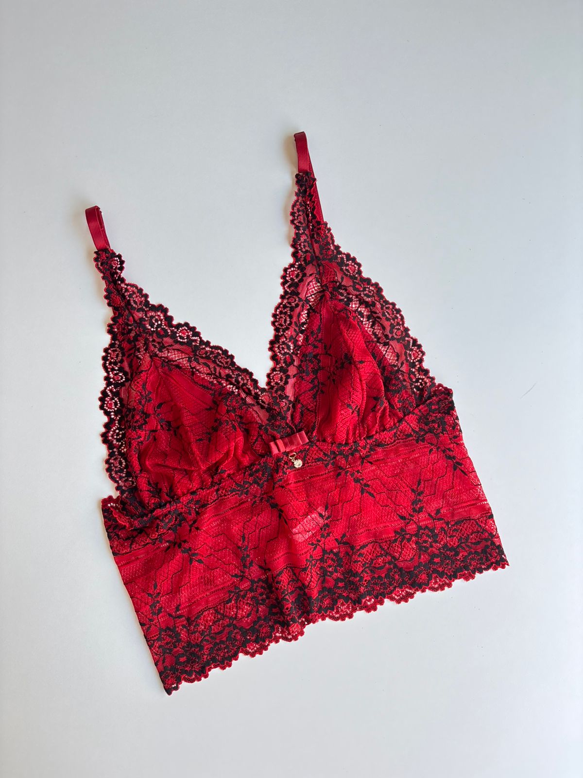 CROPPED VERMELHO/PRETO