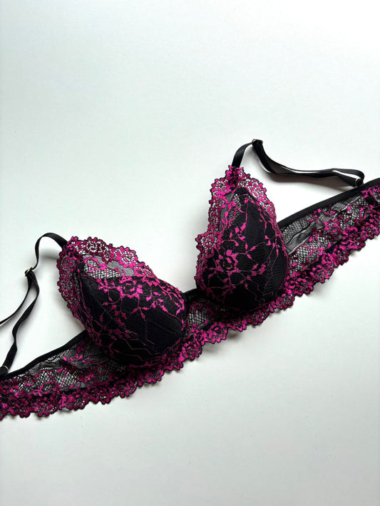 SUTIÃ PRETO E PINK