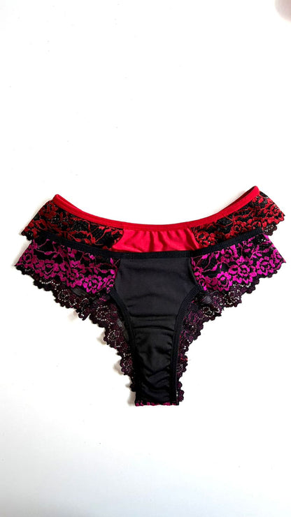 KIT COM 2 CALCINHAS RENDADAS