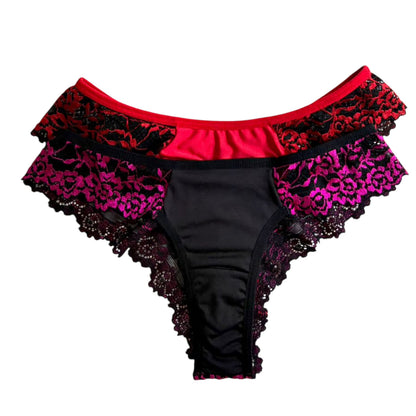 KIT COM 2 CALCINHAS RENDADAS