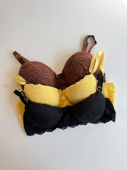 KIT COM 3 CONJUNTO DE LINGERIE