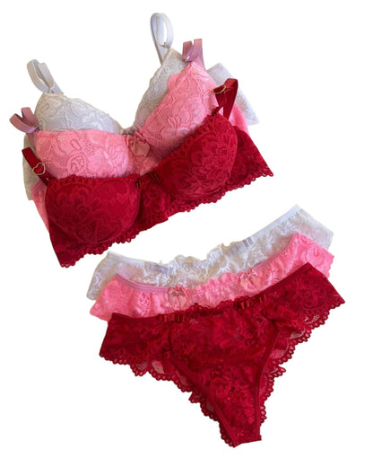 KIT COM 3 CONJUNTO DE LINGERIE