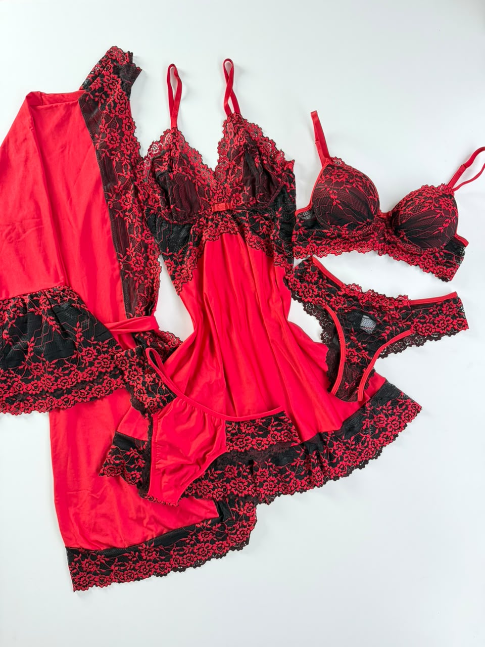 COMBO ESPECIAL LUXO VERMELHO E PRETO
