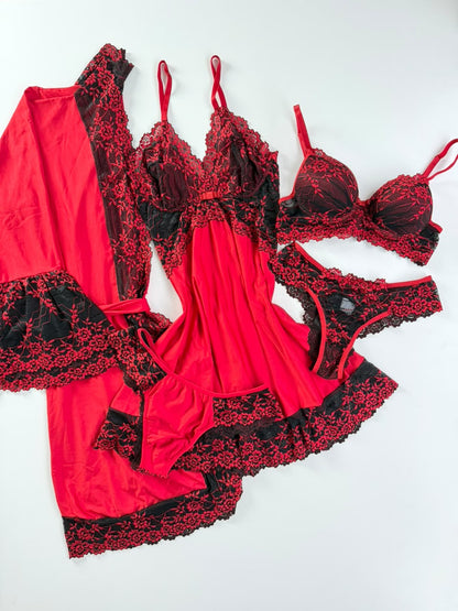COMBO ESPECIAL LUXO VERMELHO E PRETO