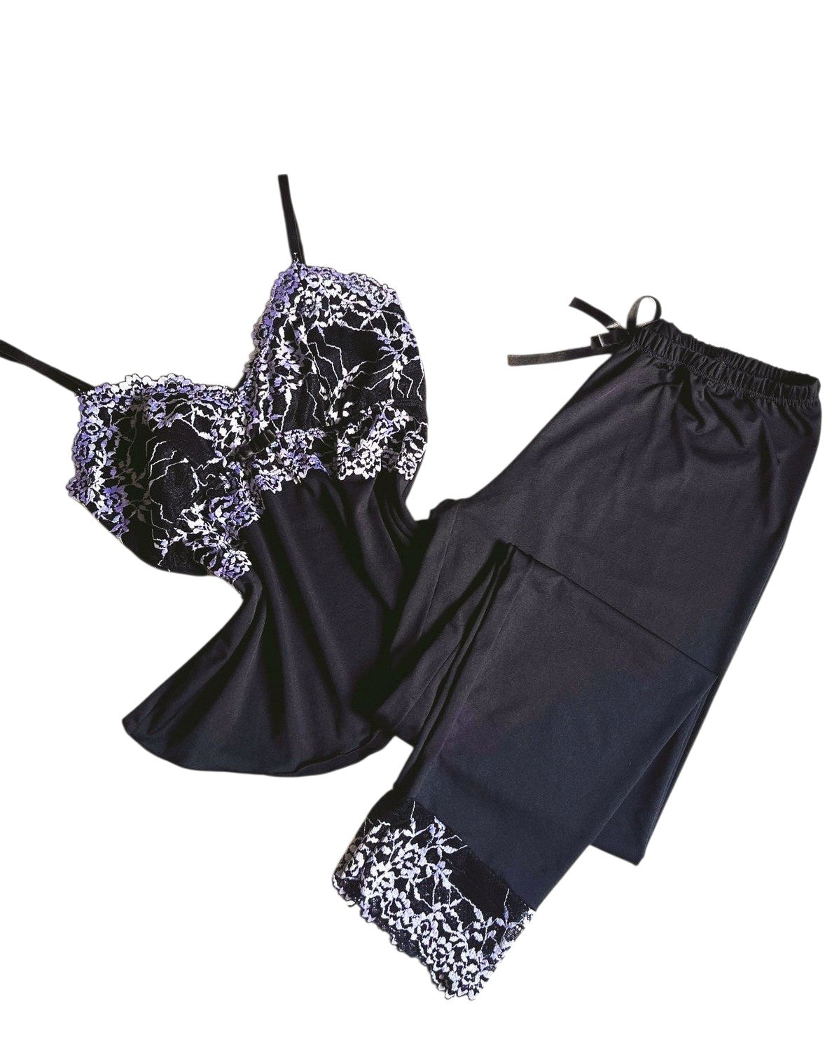 PIJAMA LUXO PRETO/BRANCO