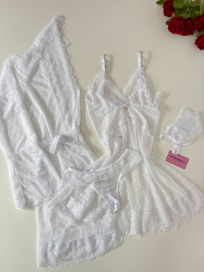 CONJUNTO CORAÇÕES BRANCO