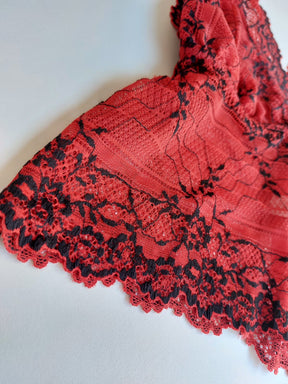 CROPPED VERMELHO/PRETO