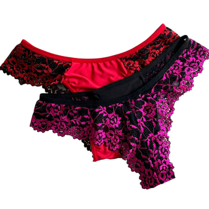KIT COM 2 CALCINHAS RENDADAS
