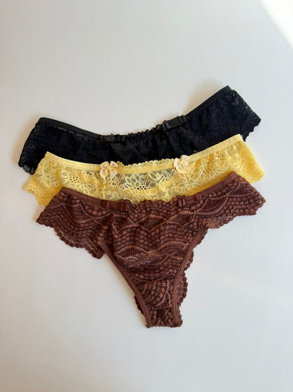 KIT COM 3 CONJUNTO DE LINGERIE