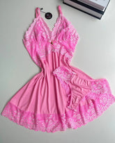 CAMISOLA ROSA E BRANCO